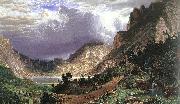 Albert Bierstadt Storm in the Rocky Mountains, Mt Rosalie Spain oil painting artist